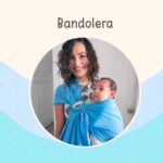 Bandolera azul cielo
