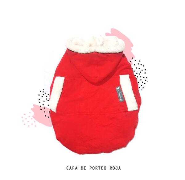 Capa de porteo roja