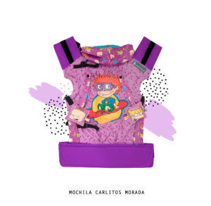 Mochila ergonómica BABY Carlitos morado stock