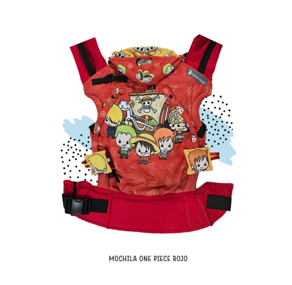 Mochila ergonómica One piece rojo