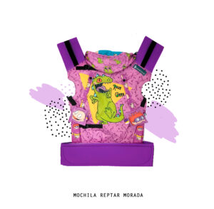 Mochila ergonómica BABY Reptar morado