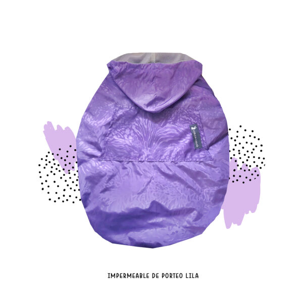 Impermeable de porteo lila