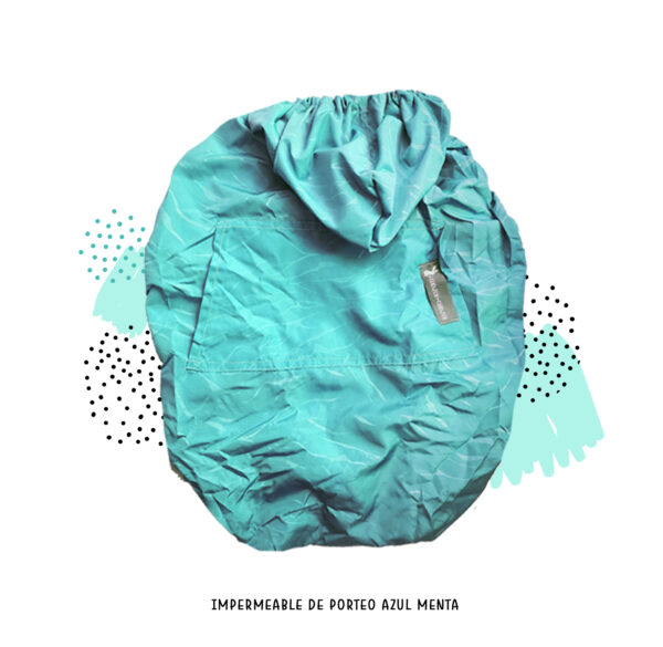 Impermeable de porteo menta