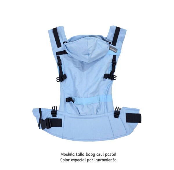 Mochila ergonómica baby azul pastel