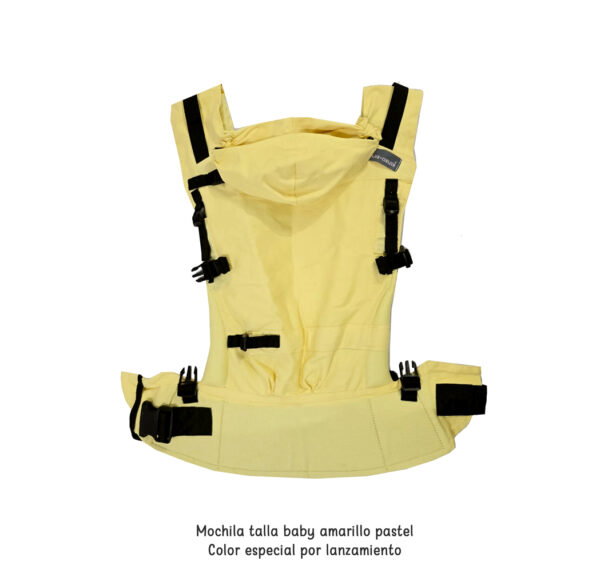 Mochila ergonómica baby amarillo pastel