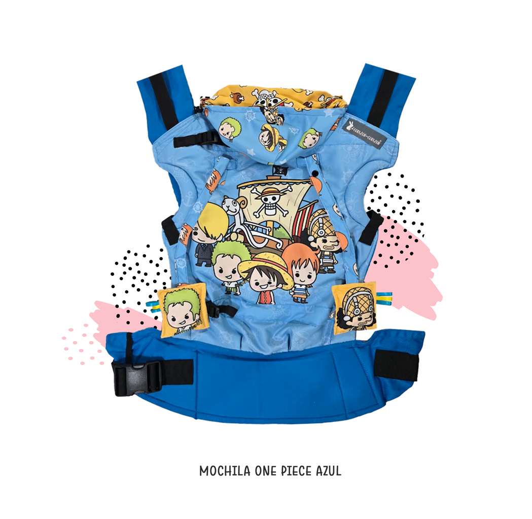 Mochila ergonómica ESTANDAR One piece azul malla stock
