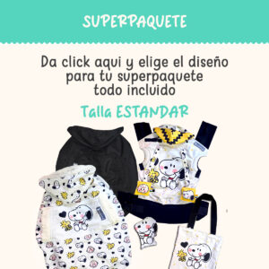 Superpaquete ESTANDAR mochila diseño + capa e impermeable