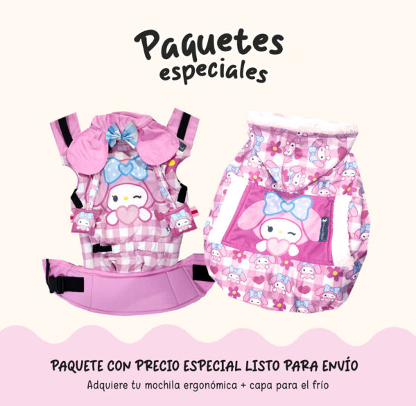 Paquete B ESTANDAR mochila Melody + capa STOCK