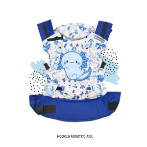 Mochila ergonómica Ajolote azul