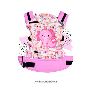 Mochila ergonómica Ajolote rosa