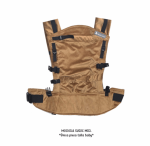 Mochila ergonómica suede miel