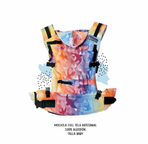 Mochila baby full artesanal colores